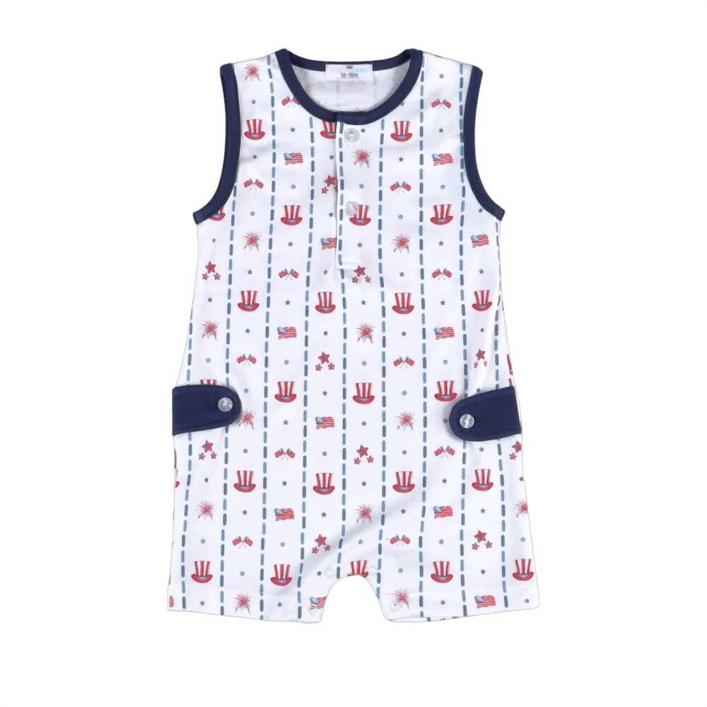 NEW BABY LOREN boy's celebrate bubble romper in blue